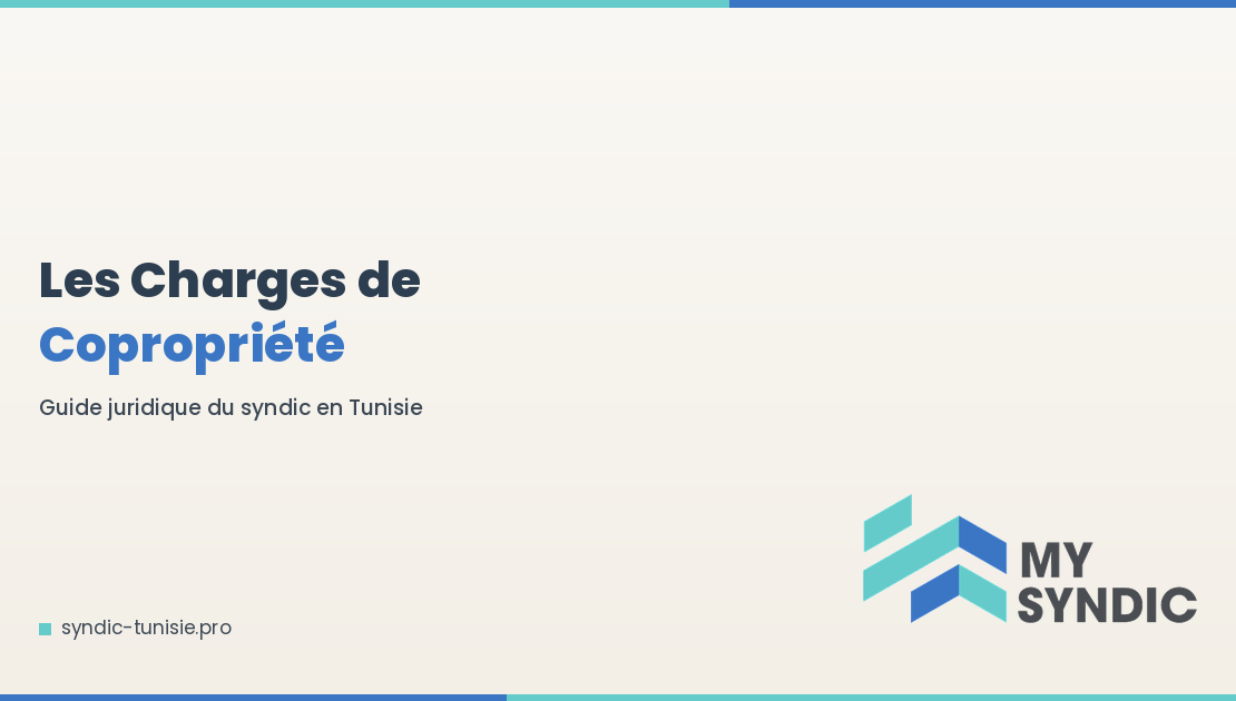 charges copropriété Tunisie répartition
