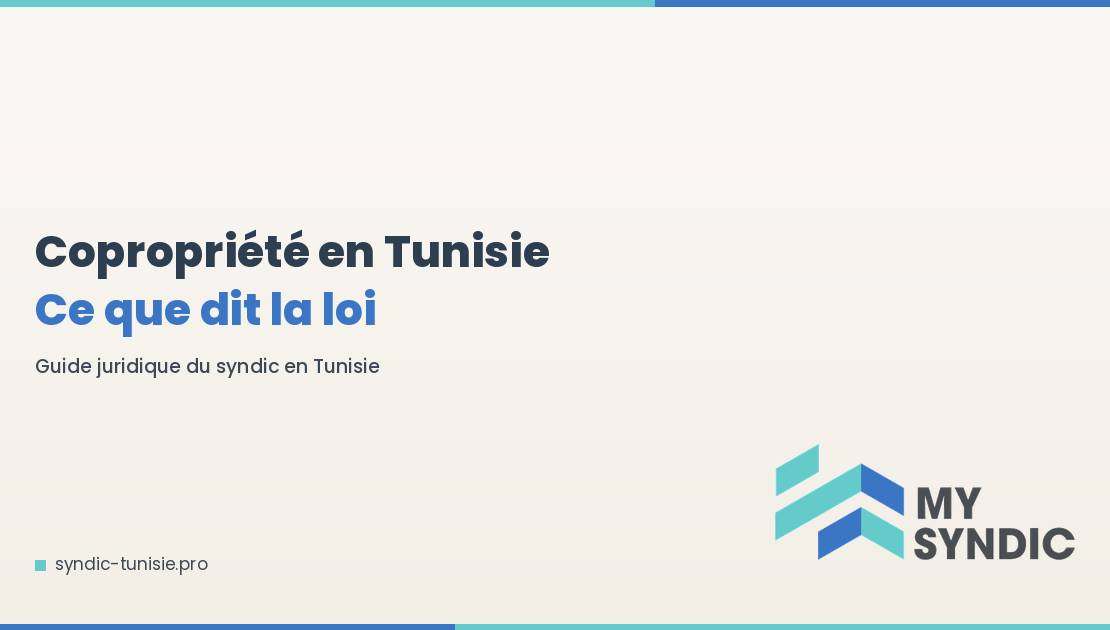 copropriété Tunisie loi